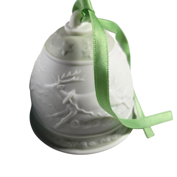 Vtg Lladró 1988 Porcelain Christmas Bell Ornament With Original Box & Card - Picture 1 of 5